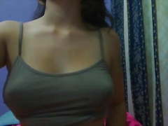 Big tits on cam without bra