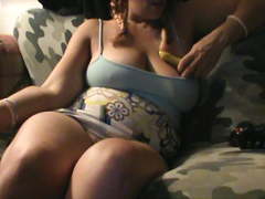 Wife in short skirt