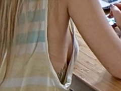 Oops no bra